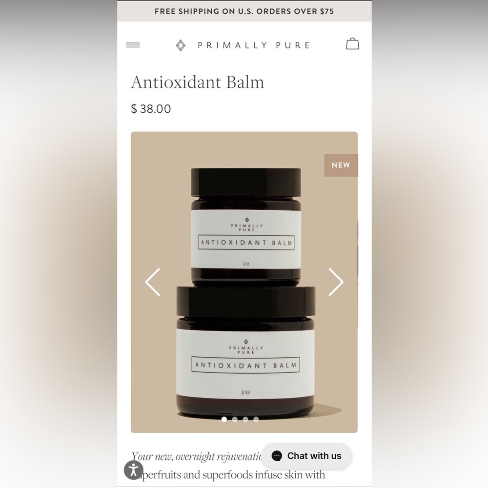 Primally Pure Antioxidant Balm